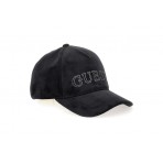 Guess Γυναικείο Βελουτέ Strapback Καπέλο Μαύρο