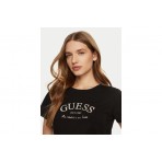 Guess Γυναικείο Κοντομάνικο T-Shirt Μαύρο