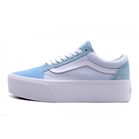 Vans Old Skool Stackform Sneakers με Πλατφόρμα Γαλάζιο, Λευκό