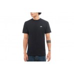 Vans Left Chest Logo Ανδρικό Κοντομάνικο T-Shirt Μαύρο