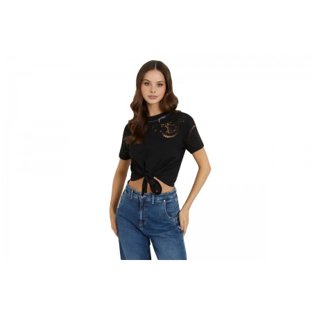 Guess Crop Top Κοντομάνικο Γυναικείο 