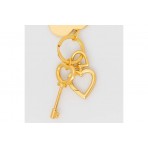 Juicy Couture Heartlock Keychain Metal Μπρελόκ Μόδας (WEJQ27539WMZJJ2)