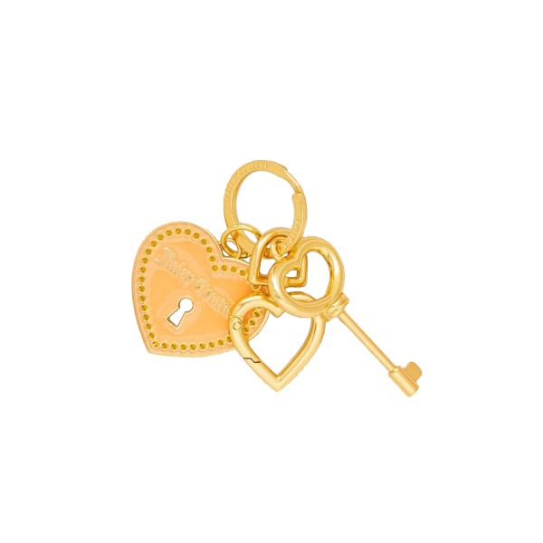 Juicy Couture Heartlock Keychain Metal Μπρελόκ Μόδας (WEJQ27539WMZJJ2)