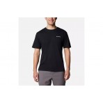 Columbia North Cascades Ανδρικό Κοντομάνικο T-Shirt Μαύρο