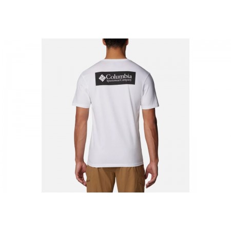 Columbia North Cascades Ανδρικό Κοντομάνικο T-Shirt Λευκό