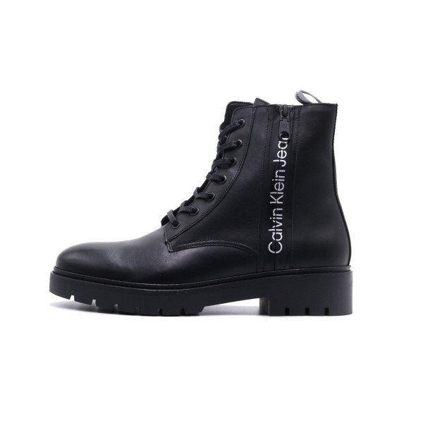 Calvin Klein Combat Mid Laceup Boot Zip Μποτάκια Μόδας (YM0YM00262 0GK)