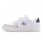 Calvin Klein Classic Cup Low Laceup Ανδρικά Sneakers Λευκά, Γκρι