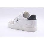 Calvin Klein Classic Cup Low Laceup Ανδρικά Sneakers Λευκά, Γκρι