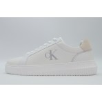 Calvin Klein Ανδρικά Δερμάτινα Sneakers Λευκά